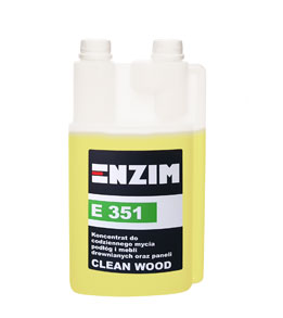 E 351 – koncentrat do codziennego mycia podłóg i mebli drewnianych oraz paneli CLEAN WOOD